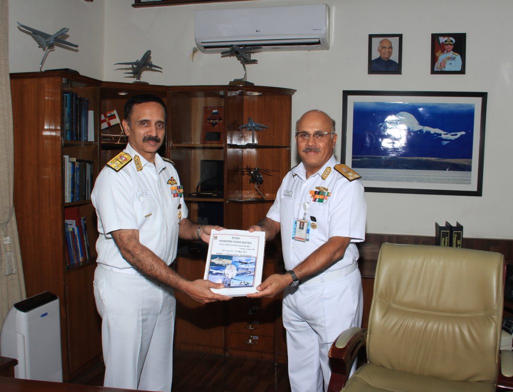 vice admiral sanjay mahindru avsm nm assumed charge as deputy chief of the naval staff 1