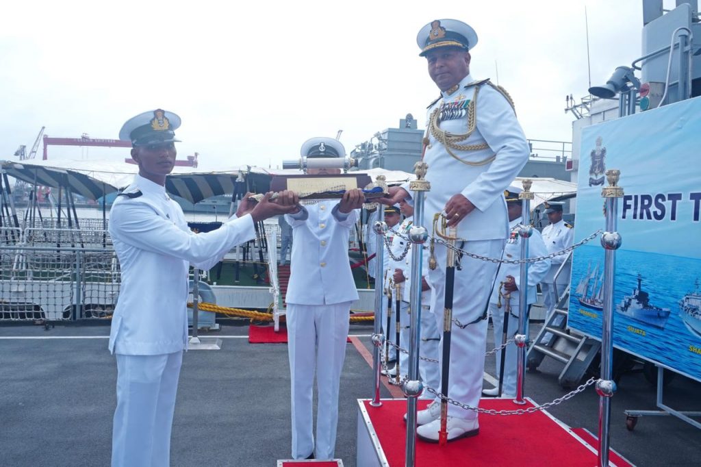 98 officer trainees of the indian navy passed out from first training squadron 1