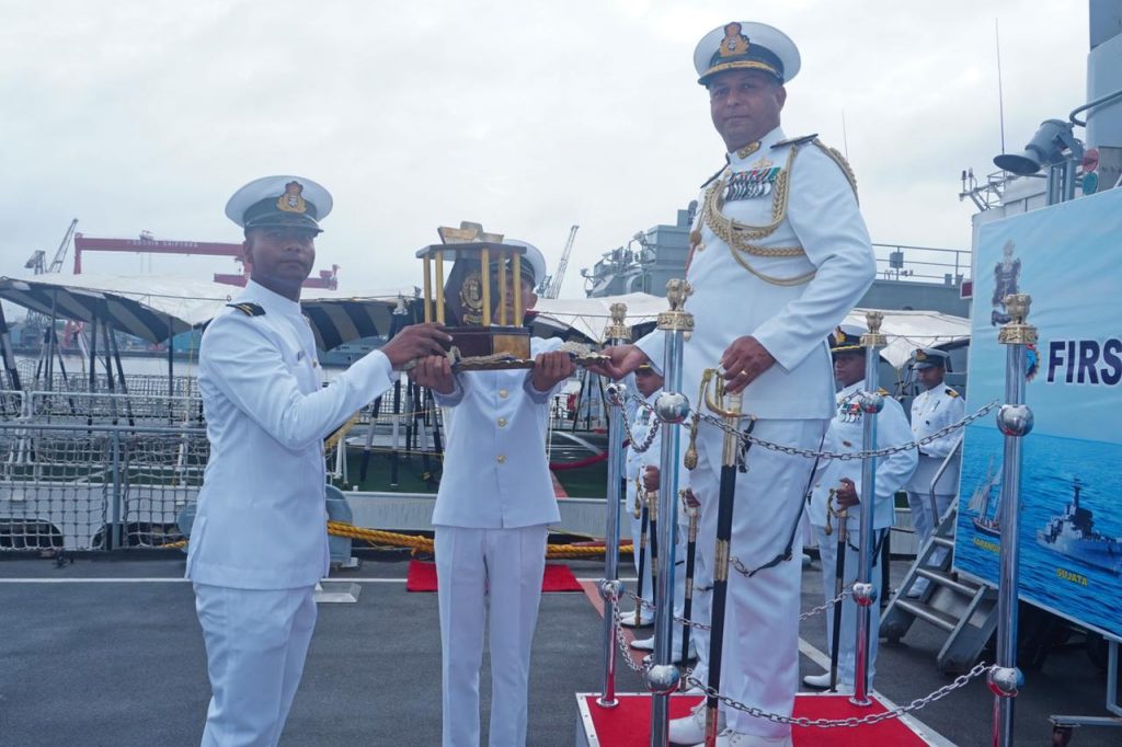 98 officer trainees of the indian navy passed out from first training squadron 3