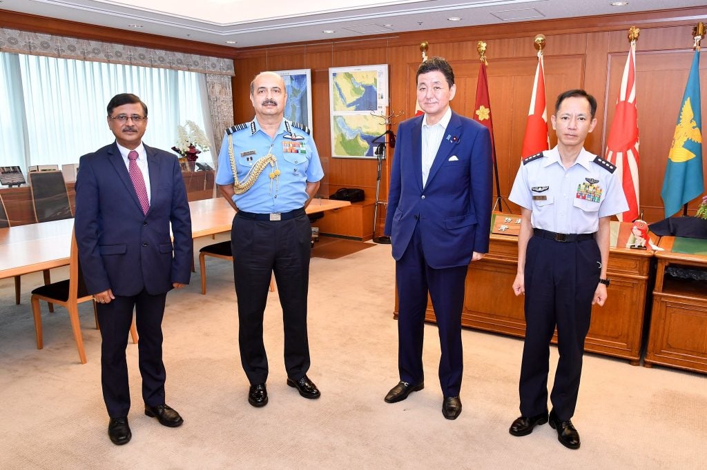 air chief marshal vr chaudhari arrived in tokyo for a four day visit to japan 3
