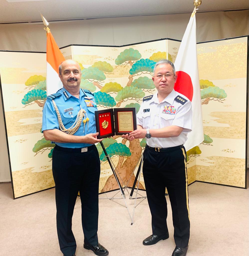 air chief marshal vr chaudhari arrived in tokyo for a four day visit to japan 5