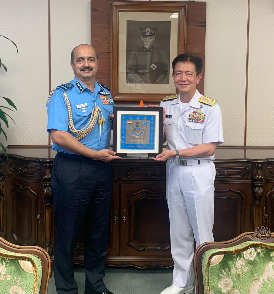 air chief marshal vr chaudhari arrived in tokyo for a four day visit to japan 6