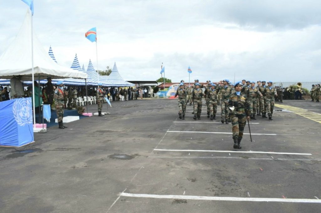 major jyoti yadav commands international contingent during un international peacekeepers day 3