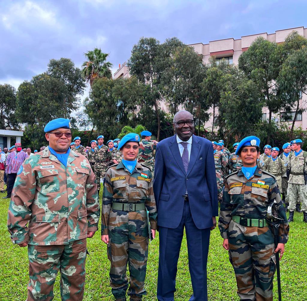 major jyoti yadav commands international contingent during un international peacekeepers day 4
