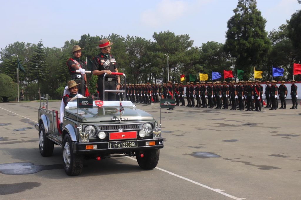 passing out parade of 214 young gorkha soldiers held at 58 gorkha training centre
