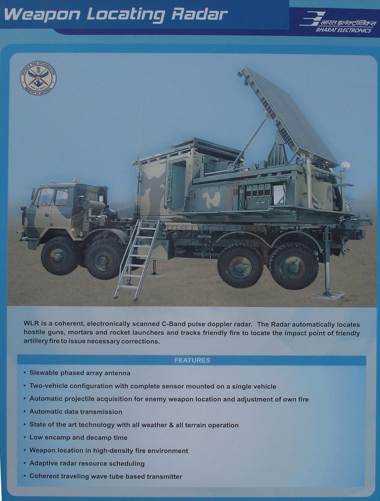 ‘Swathi weapons locating radar