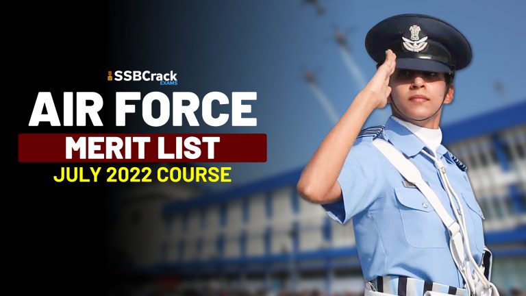 Air Force Merit List July 2022 course 1