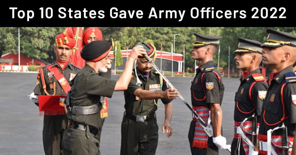 Top 10 States Gave Army Officers 2022