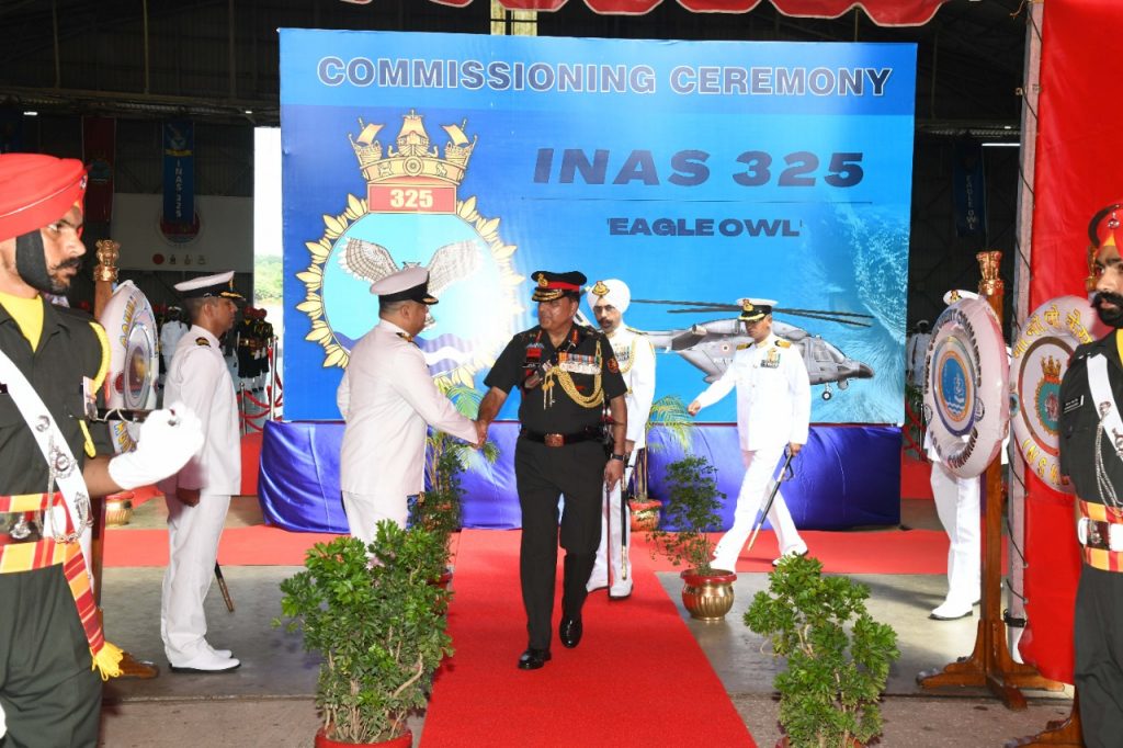 newly raised indian naval air squadron inas 325 commissioned into the indian navy 7