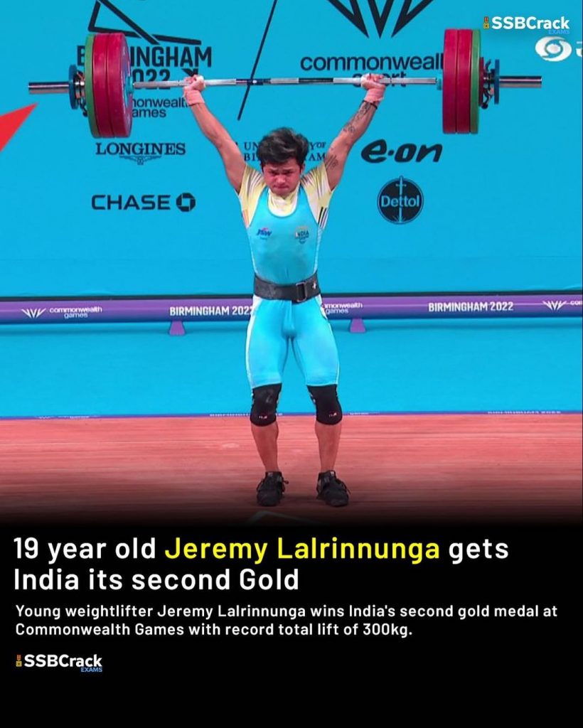 Naib Subedar Jeremy Lalrinnunga wins Indias second gold at Commonwealth Games 1