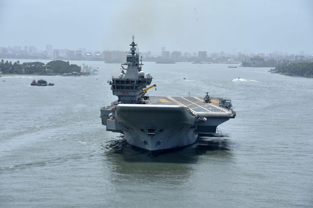 indias first indigenous aircraft carrier iac completion of 4th phase of sea trials