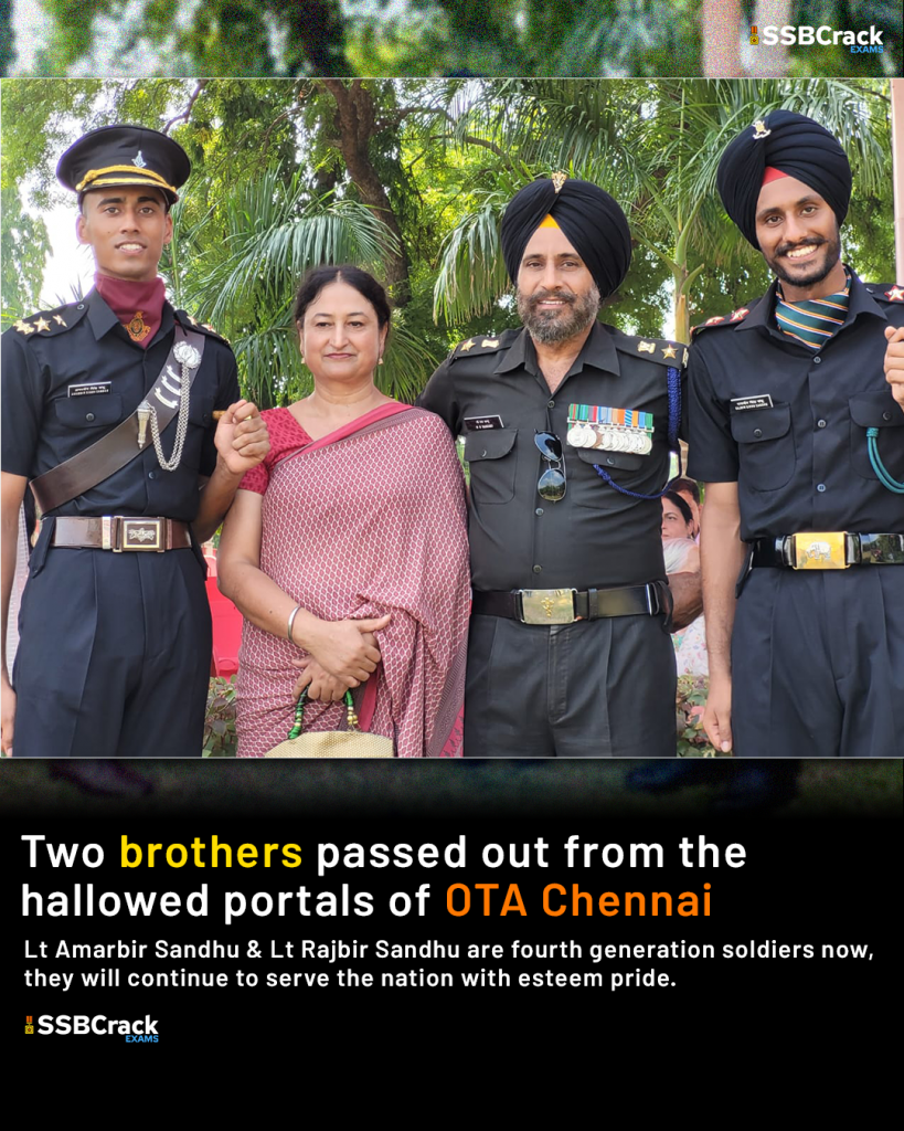 story of two brothers passing out from officers training academy chennai at the same time 1