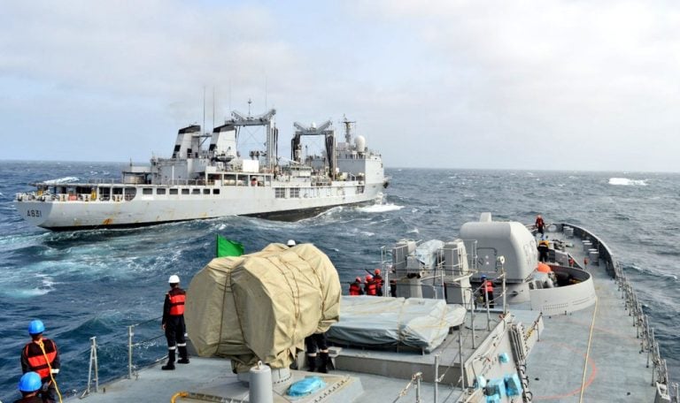 Indian and French Navies Exercise in The North Atlantic Ocean