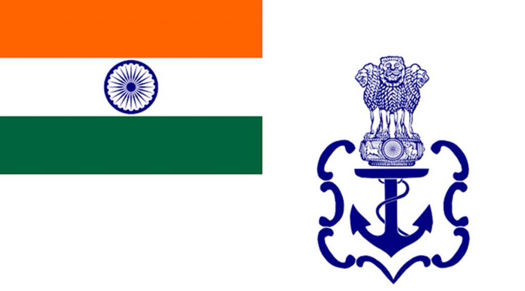 The Indian naval ensign adopted in 2001.