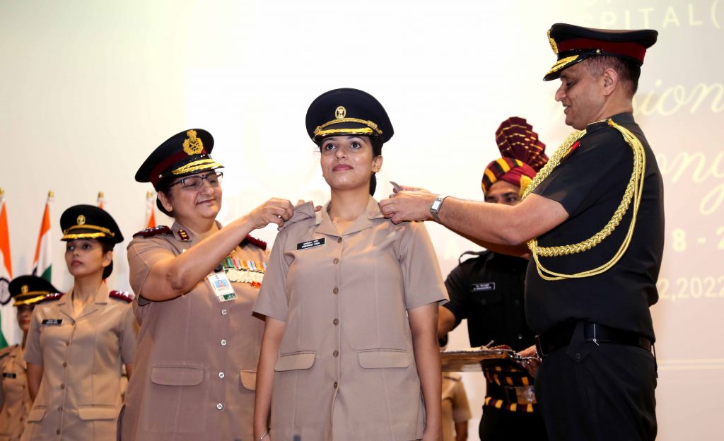 military nursing service cadets commissioning ceremony held in new delhi