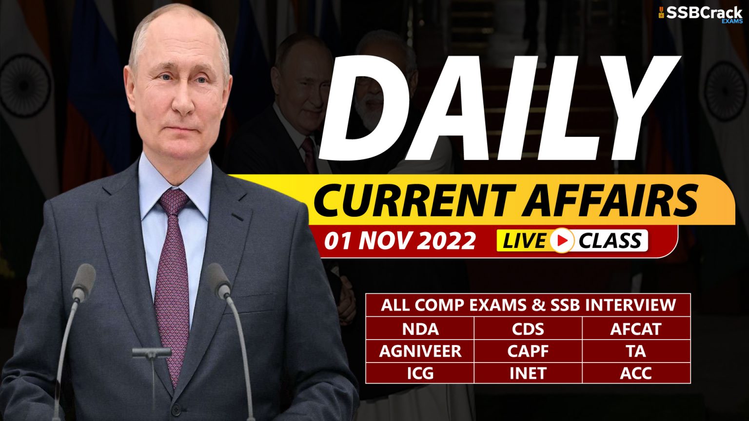 Daily Current Affairs With Video Lecture 1 November 2022 [DOWNLOAD PDF]