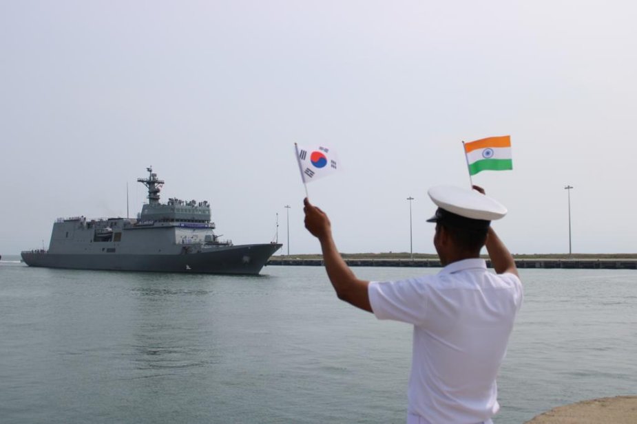South Korea sends two ships Hansando and Daecheong to visit India