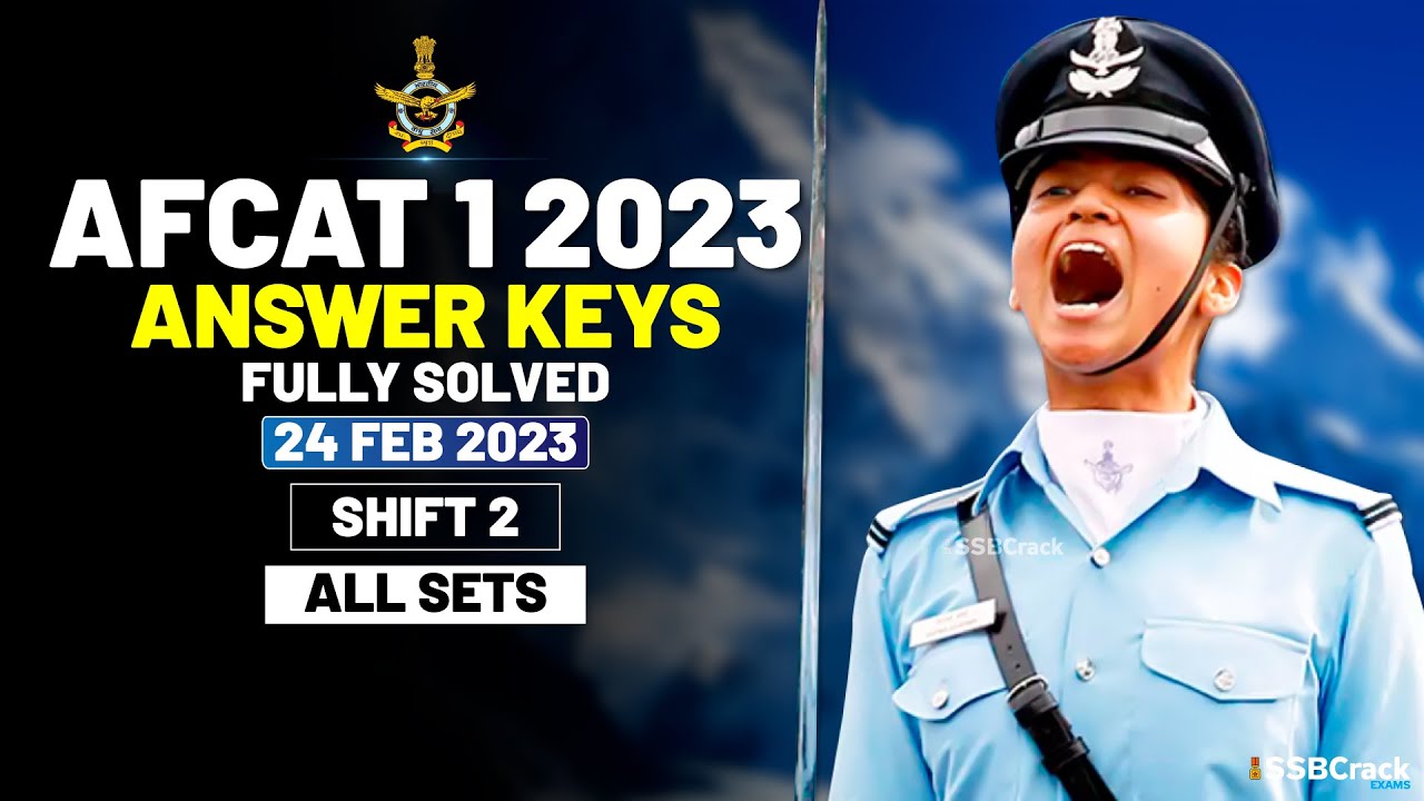 AFCAT 1 2023 Answer Keys