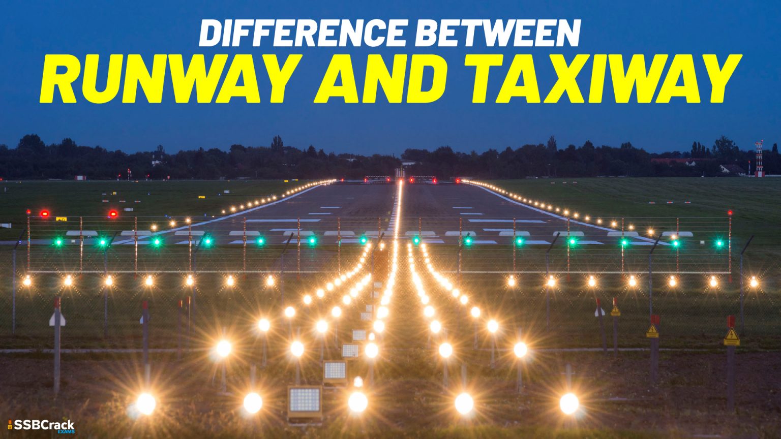 Difference between Runway and Taxiway