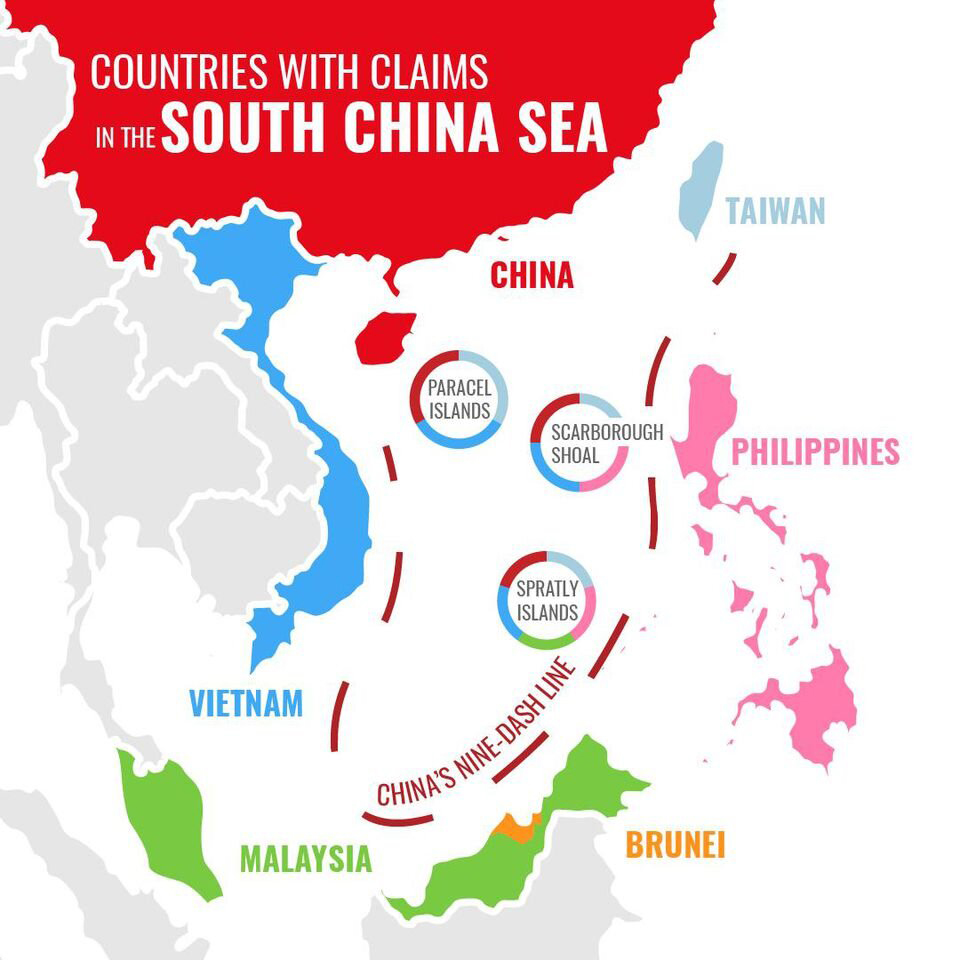 South China Sea claims map 1 1