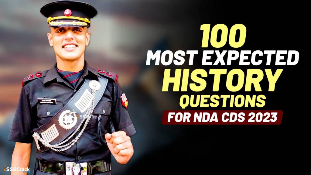 100 Most Expected History Questions For NDA CDS 2023