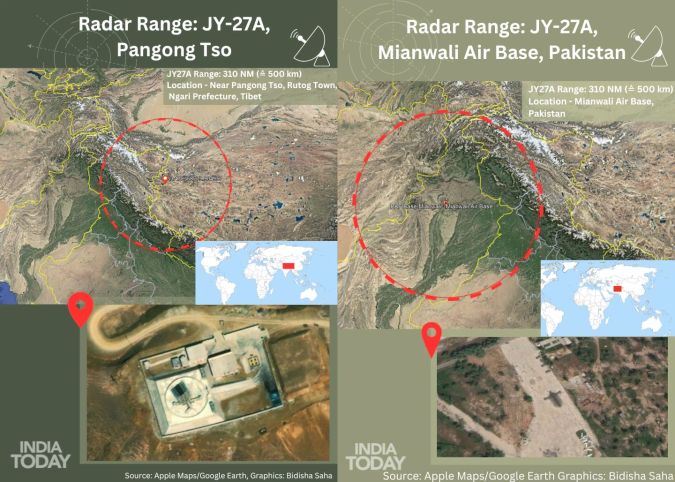 Chinese JY27A 3 D Air Surveillance Radar Both Borders