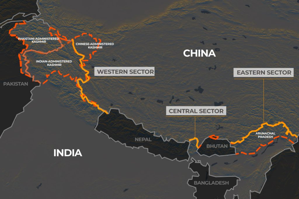 India China Map