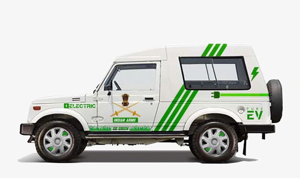 Indian Army Converting Gypsies SUVs into Electric Vehicles