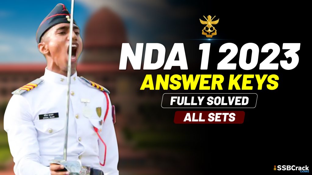 NDA 1 2023 Answer Keys PDF Complete Solution All Sets