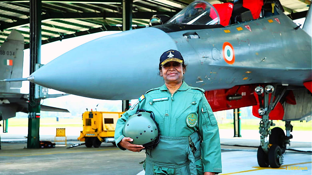 President Droupadi Murmu took Historic Sortie in Su 30 MKI at Tezpur Air Force