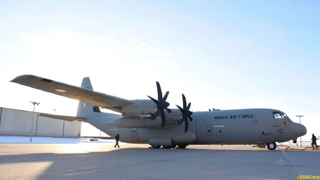 Two C 130J Aircraft INS Sumedha Positioned To Evacuate Citizens From Sudan