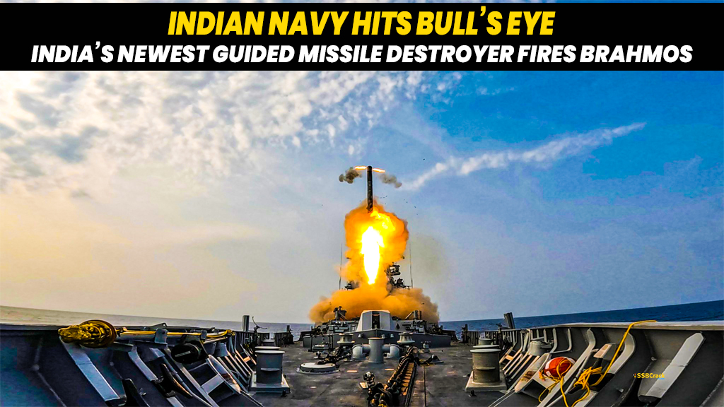 Bulls Eye Indias Newest Guided Missile Destroyer Fires BrahMos