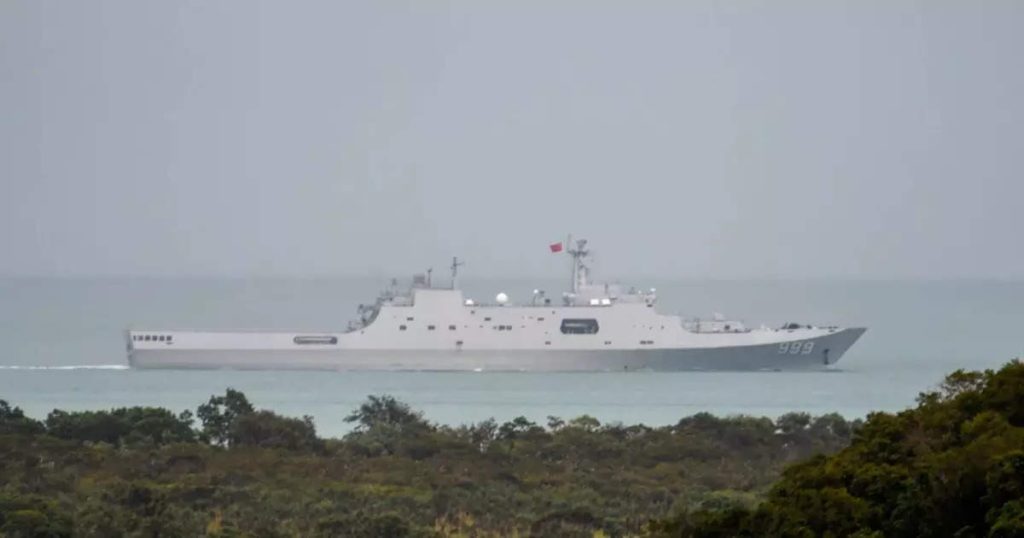 Chinese Navy Ship in BOB