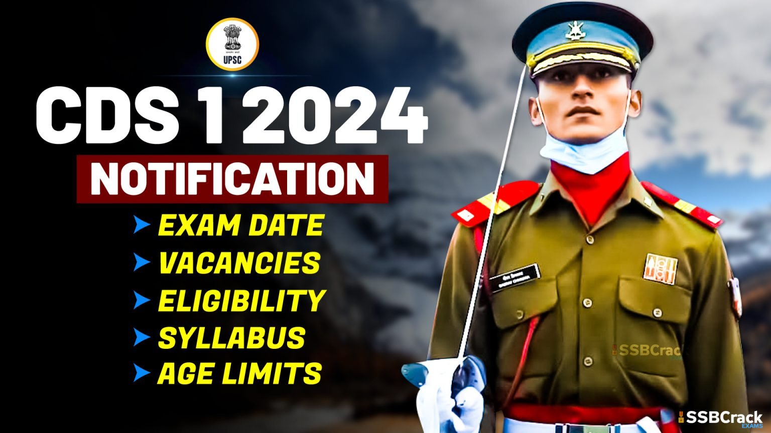 CDS 1 2024 Notification, Exam Date, Vacancies, Eligibility, Syllabus