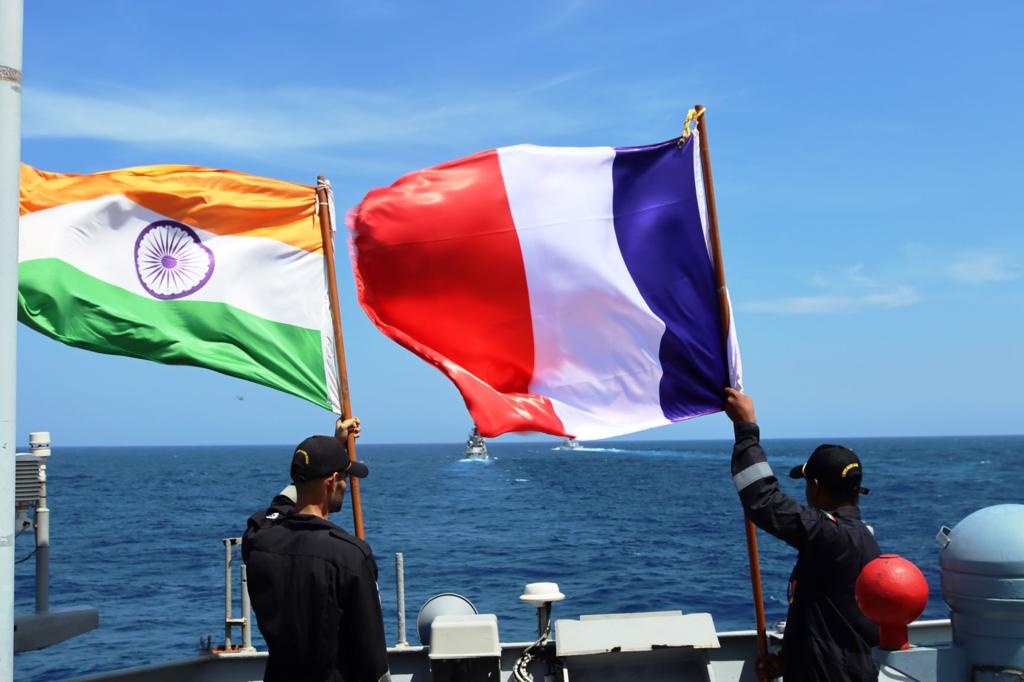 India France Maritime Partnership Exercise MPX off Visakhapatnam Coast