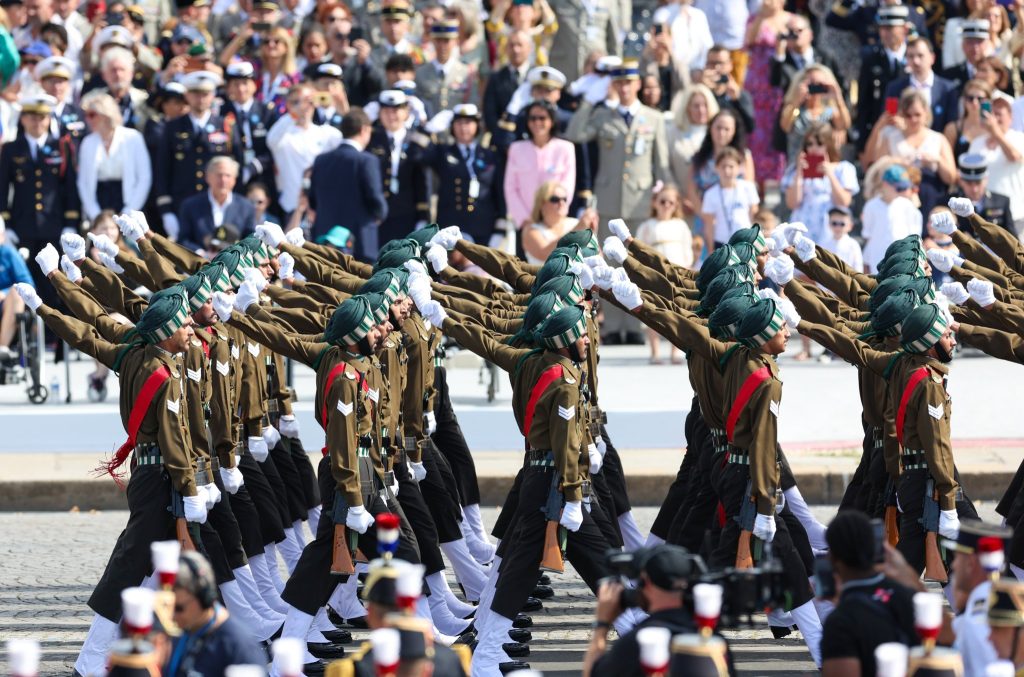 Indian Armed Forces Marches in France Bastille Day Parade 3