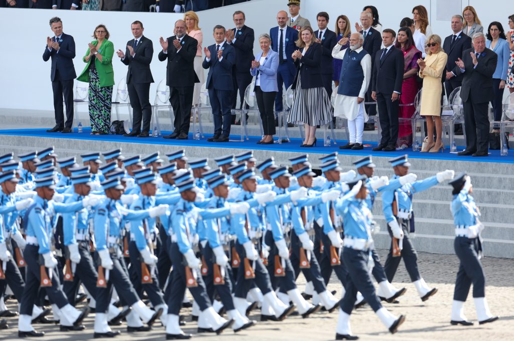 Indian Armed Forces Marches in France Bastille Day Parade 4