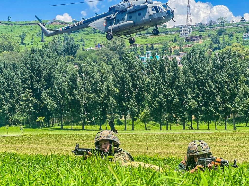 Indian Army Air Force Conducted Heliborne Training Exercise 22