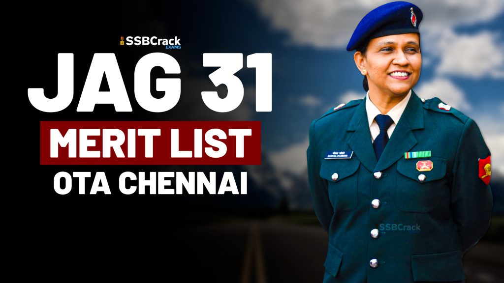 JAG 31 Merit List OTA Chennai