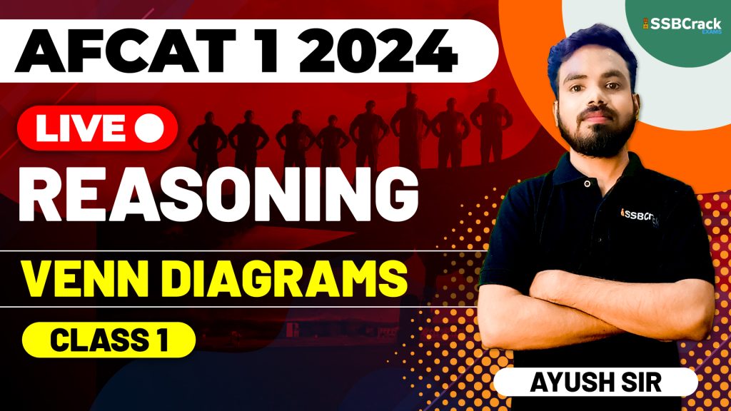 AFCAT 1 2024 Exam Reasoning Live - Venn Diagrams - Class 1
