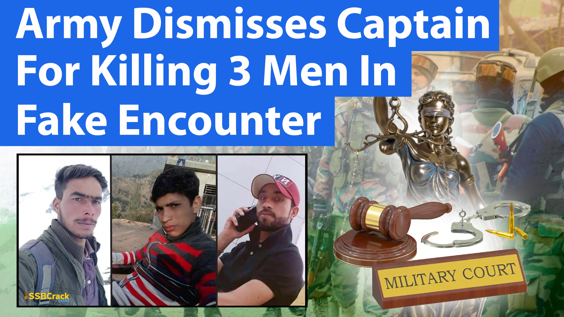 Indian Army Dismisses Captain For Killing 3 Men In Fake Encounter