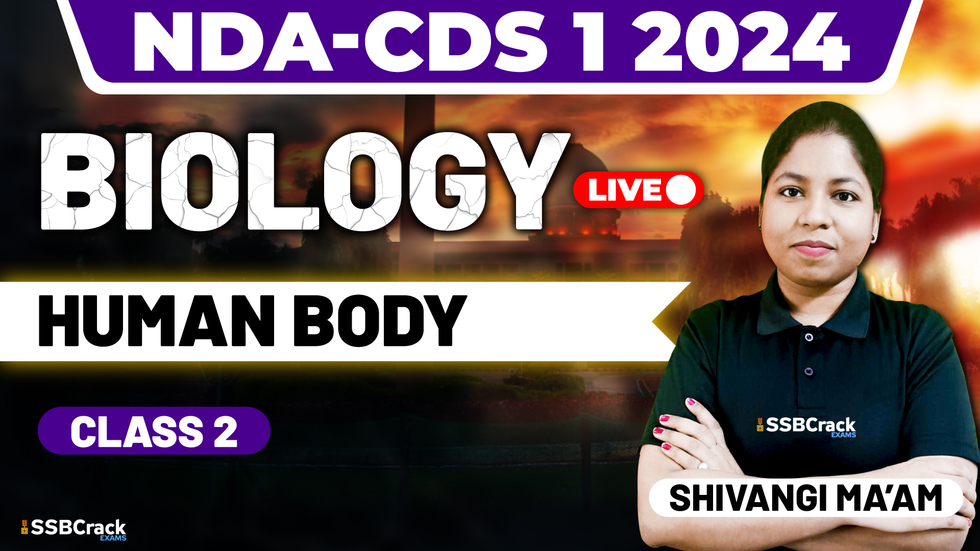 NDA CDS 1 2024 GK Biology Human body Class 2 1