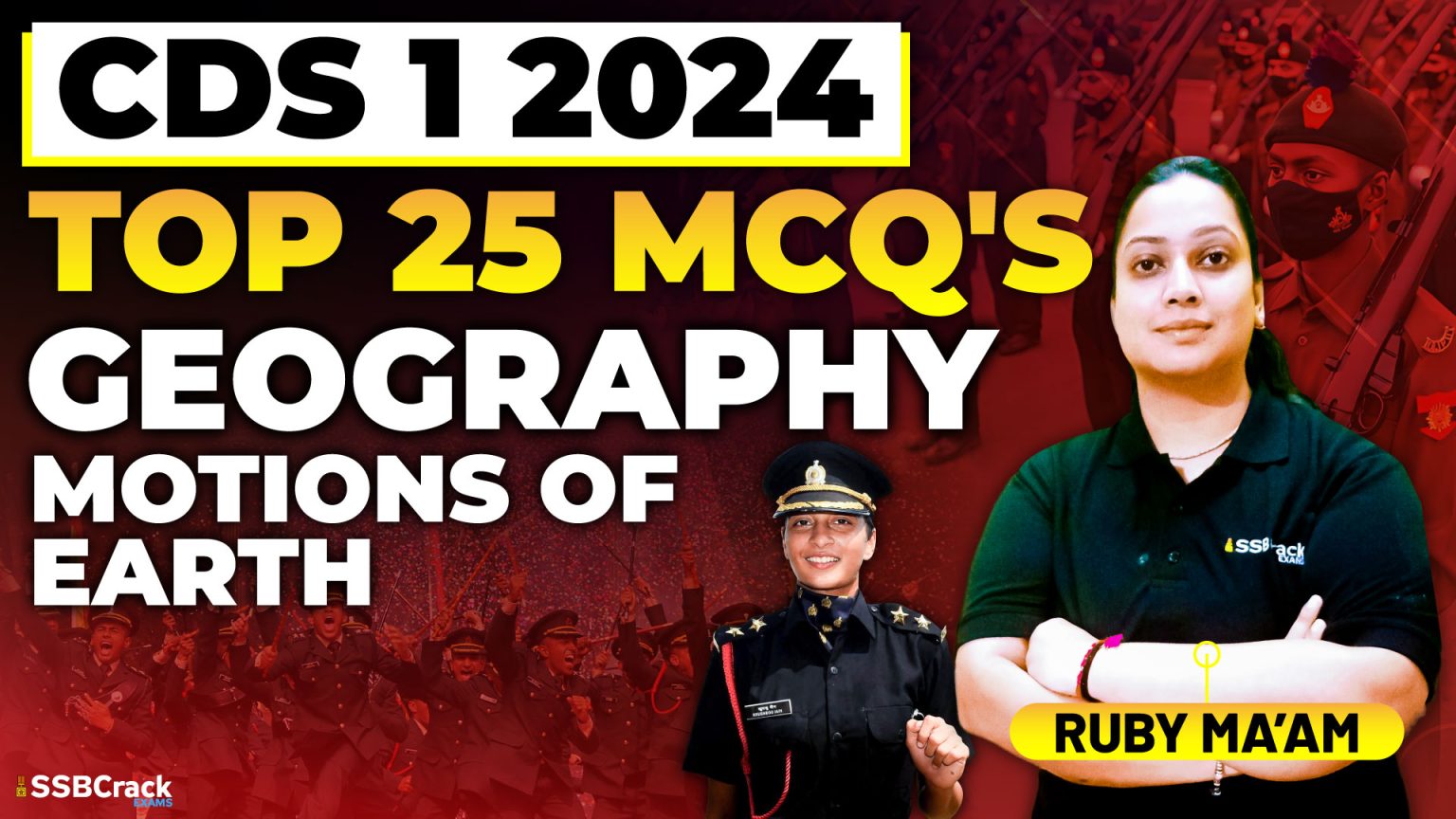CDS 1 2024 Top 25 MCQ’s Motions Of Earth Geography Lecture