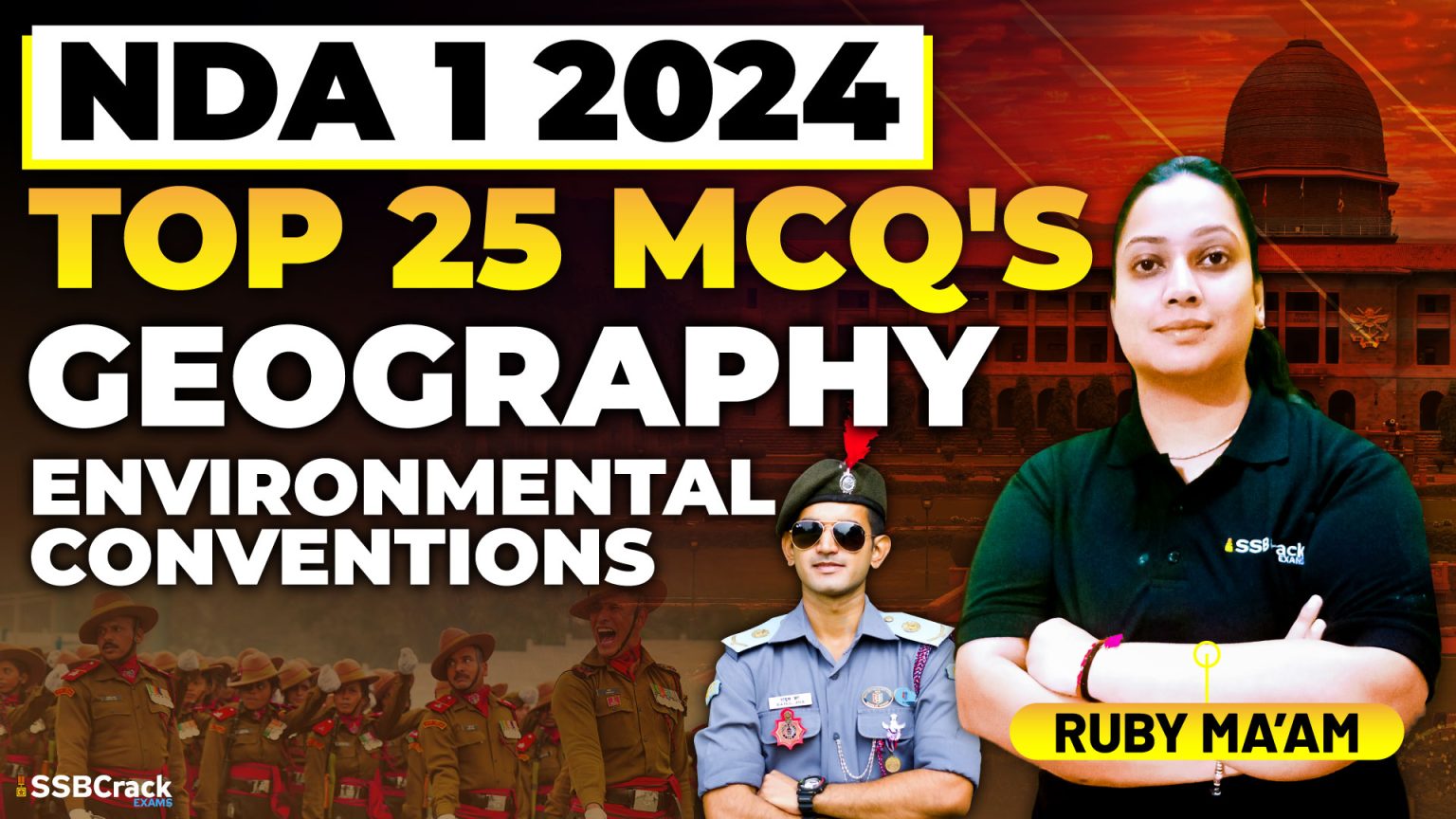NDA 1 2024 Top 25 MCQs – Environment Conventions Lecture