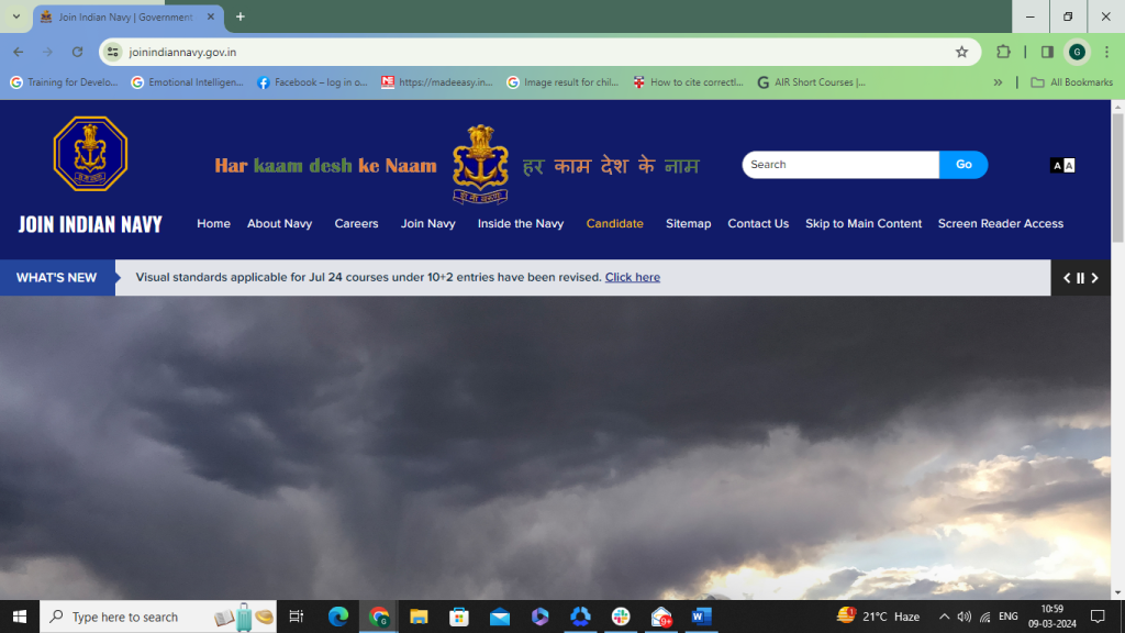 Indian Navy Website
