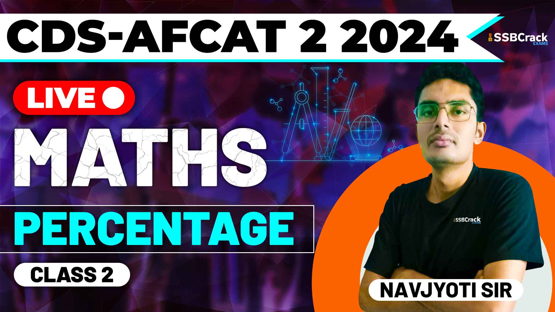 CDS AFCAT 2 2024 MATHS Percentage Class 2