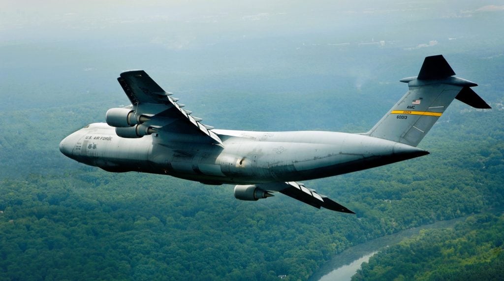 Best Military Transport Aircraft In The World Lockheed Martin C-5M Super Galaxy