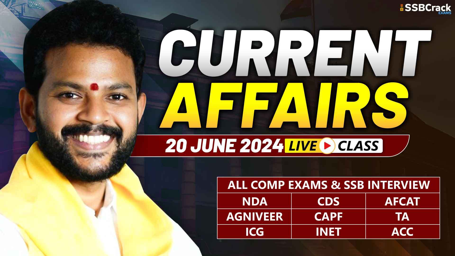 Current Affairs 20 June 2024