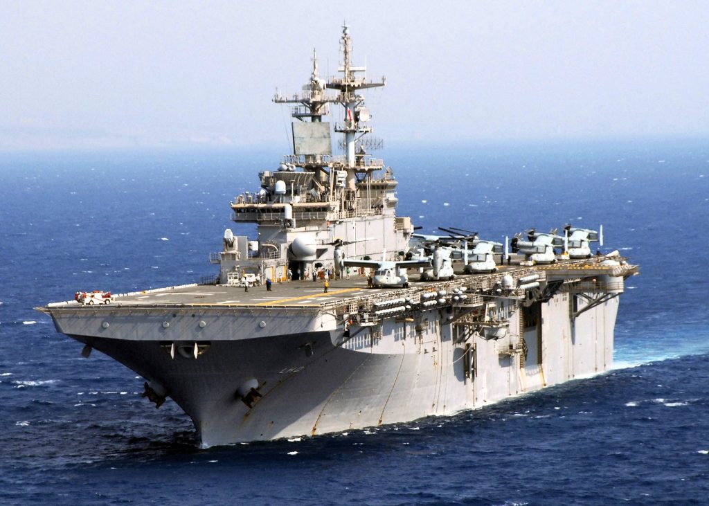 Largest Warships In The World Wasp-Class Amphibious Assault Ship