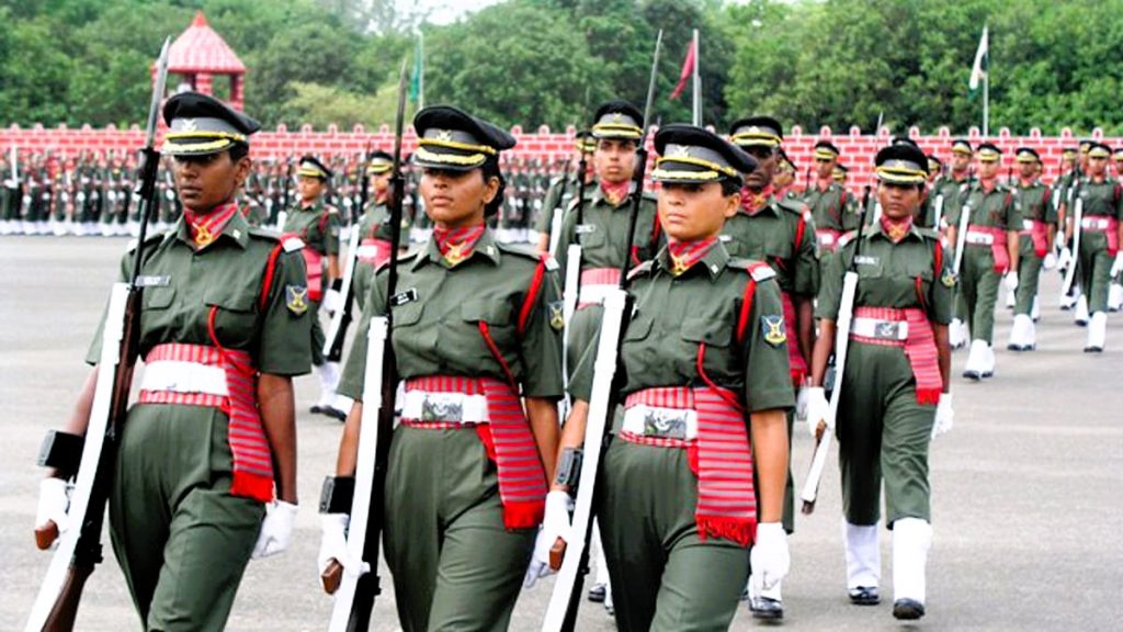 Territorial Army female cadets